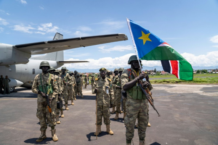 Troops from South Sudan arrived in Goma on April 2