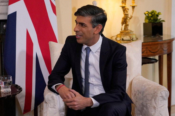 British Prime Minister Rishi Sunak and Italian Prime Minister Giorgia Meloni meet in London