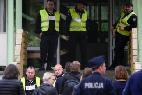 City officials and police took control of the Russian high school building in Warsaw