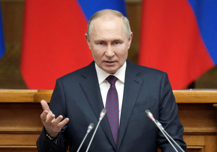 Russian President Putin addresses Council of Legislators in St Petersburg