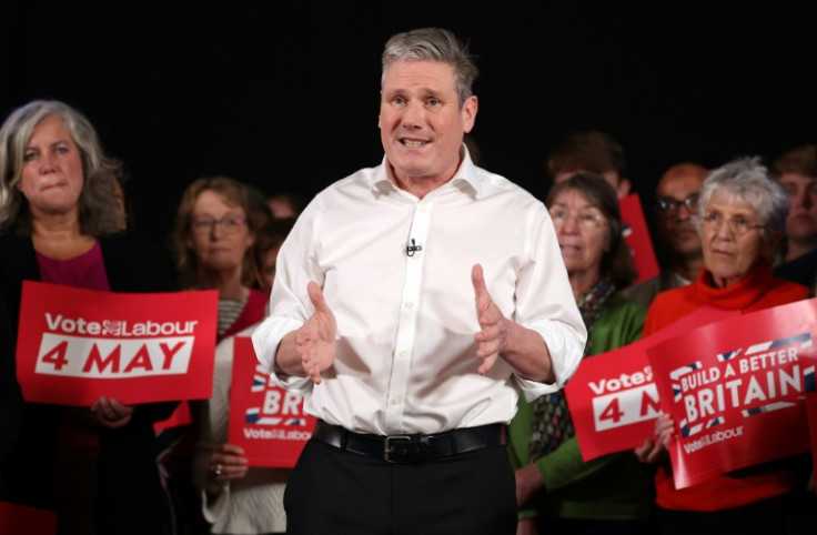 Labour leader Keir Starmer on the campaign trail ahead of local elections