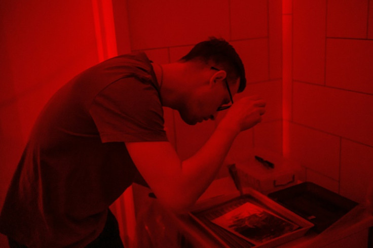 AFP met the photographer again last month as he developed some of his images in his dark room in Kyiv