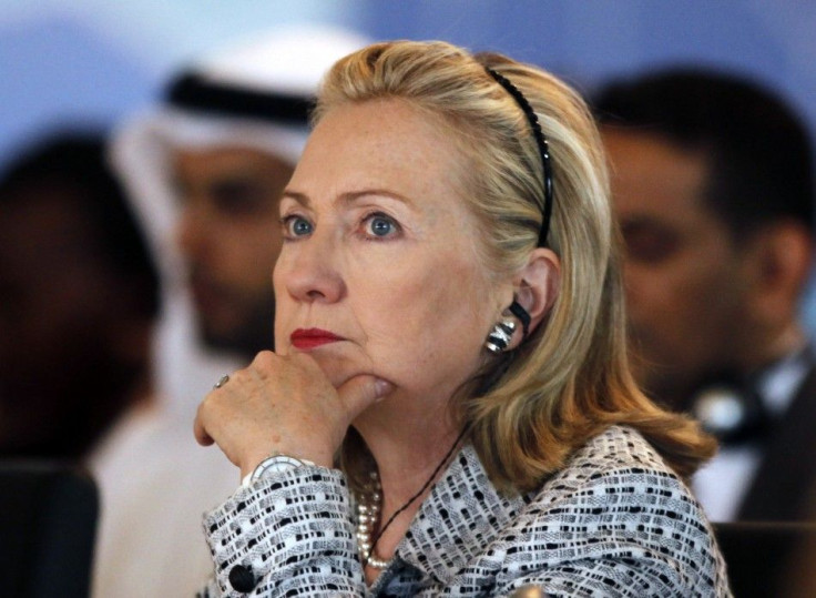 U.S. Secretary of State Hillary Clinton attends the Libya contact group meeting in Istanbul
