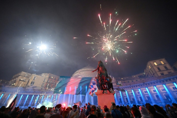 Napoli's third Seria A title sparks jubilation in downtown Naples