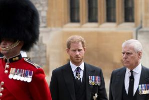 Princes Harry (L) and Andrew (R) will attend the coronation but will have no formal role