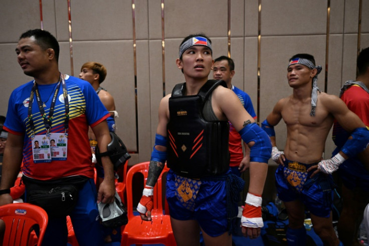 A fighter from the Philippines prepares for a combat event in kun bokator