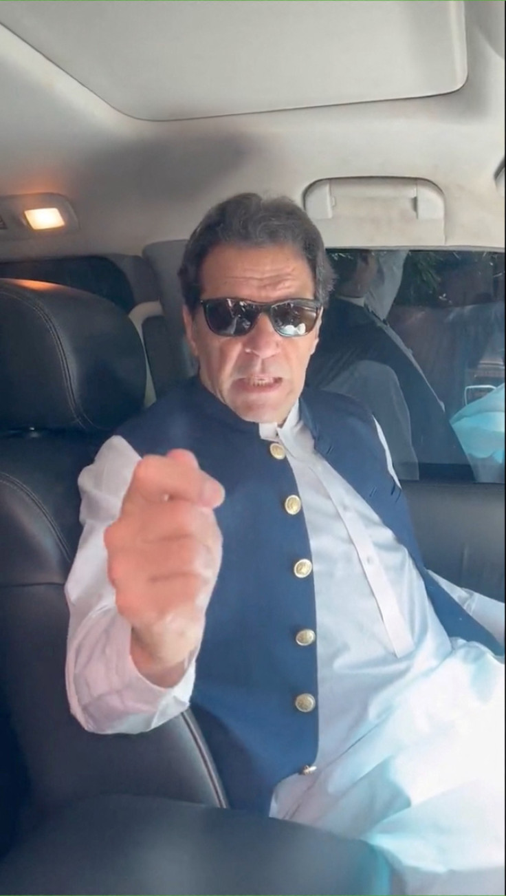 Former Pakistan Prime Minister Khan issues a video statement