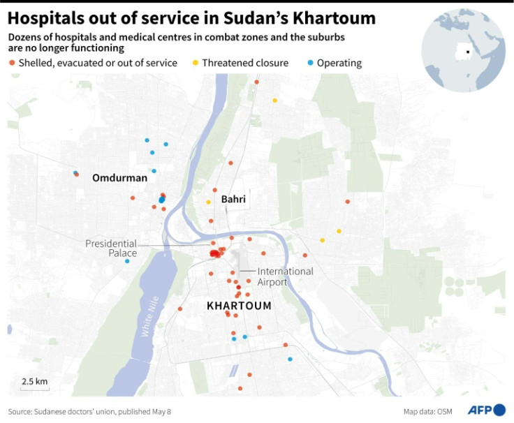 Hospitals out of service in Sudan’s Khartoum