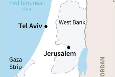 Map of Israel and the Palestinian territories