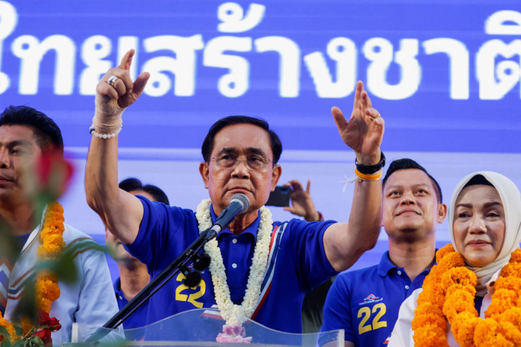 Incumbent Thailand's PM Prayuth Chan-ocha campaigns for re-election in Phuket