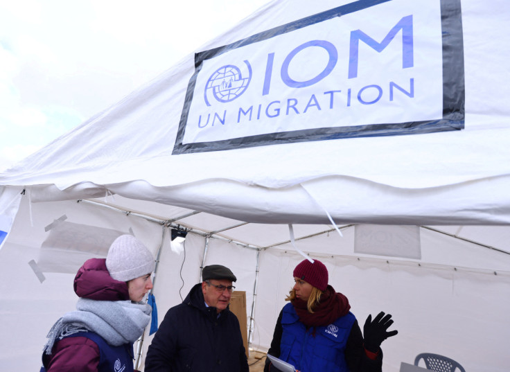 Director General of the International Organization for Migration (IOM) Antonio Vitorino visits border checkpoint in Medyka