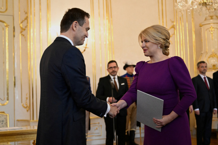 Slovakia's President Zuzana Caputova appoints new cabinet after Prime Minister Eduard Heger announces resignation in Bratislava