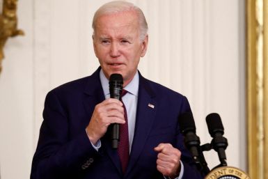 President Joe Biden speaks at the White House in Washington