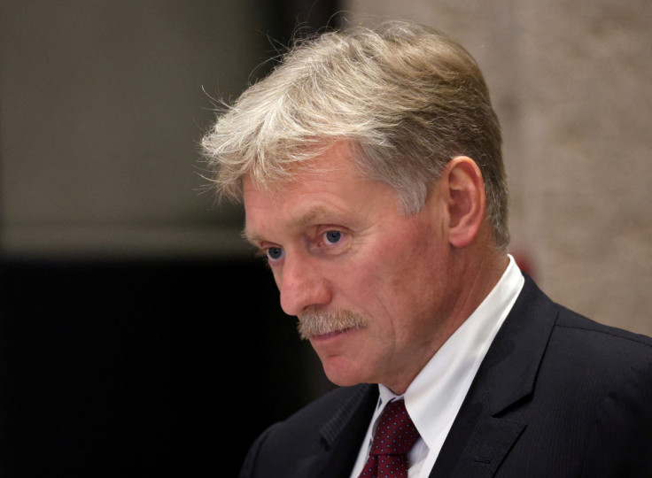 Kremlin spokesman Dmitry Peskov attends a news conference in Samarkand