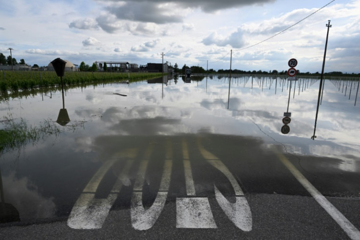 Parts of the Emilia Romagna region were still subject to a red weather alert