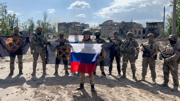 Founder of Wagner private mercenary group Yevgeny Prigozhin makes a statement in Bakhmut