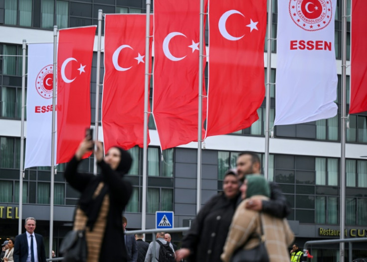 Essen, in the western industrial region of the Ruhr, is the Turkish leader's biggest stronghold in Germany