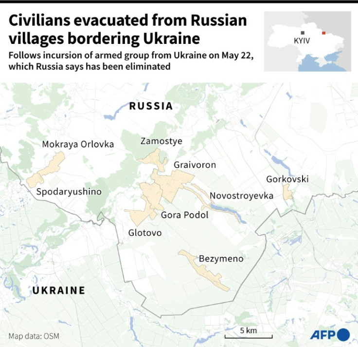 Civilians evacuated from nine Russian villages near Ukraine border
