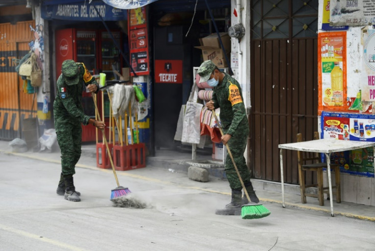 Soldiers have been deployed in case evacuations are needed -- and to help clean up falling ash in the meantime