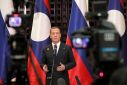Russia's Deputy head of the Security Council Medvedev visits Laos