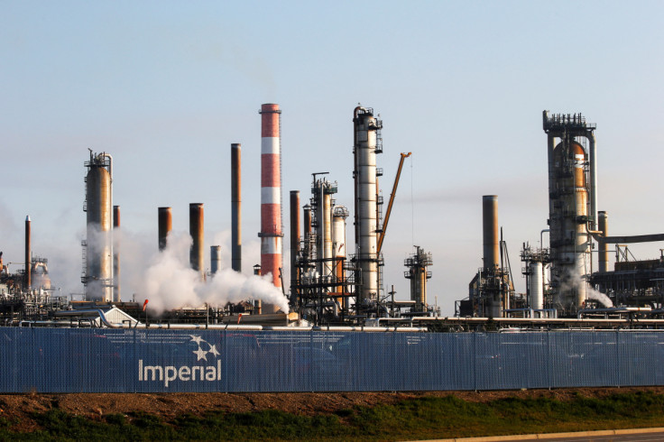 The Imperial Strathcona Refinery which produces petrochemicals is seen near Edmonton