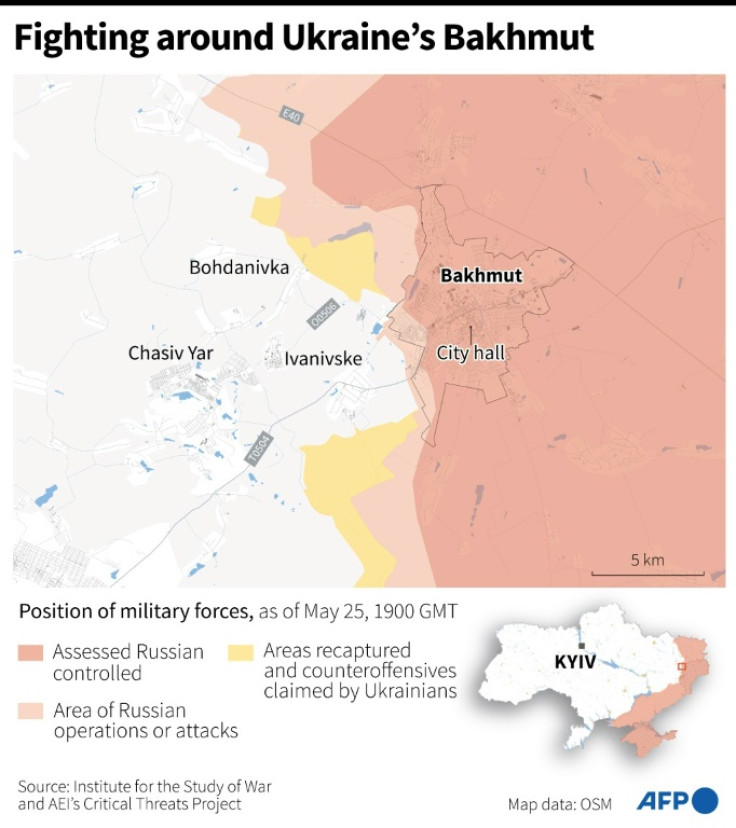 Fighting around Ukraine's Bakhmut