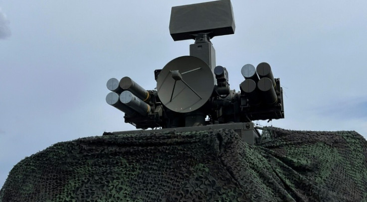 A French-made Crotale NG surface-to-air missile system in position in eastern Ukraine