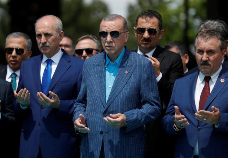 Turkish President Erdogan visits mausoleum of late prime minister Menderes in Istanbul