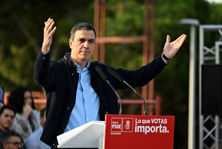 Spain's right-wing opposition has framed the vote as a referendum on Socialist Prime Minister Pedro Sanchez