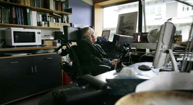 Stephen Hawking in his Cambridge office, where he first met his final collaborator Thomas Hertog