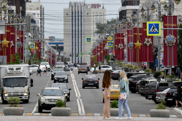 There is no military presence or even a stepped-up police deployment to be seen in the centre of Belgorod