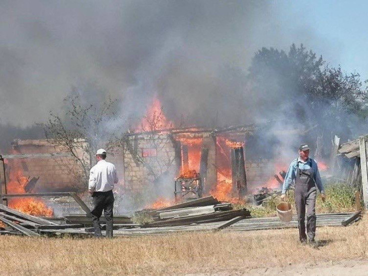 Aftermath of Russian strike in Kyiv region