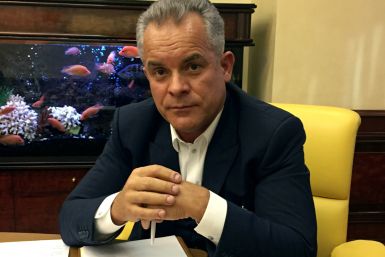 Moldova's media tycoon Plahotniuc attends interview with Reuters at his office in Chisinau