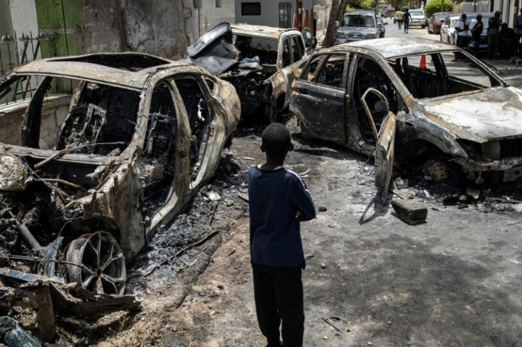 Violent protests erupted in Dakar on Tuesday ahead of the trial's outcome