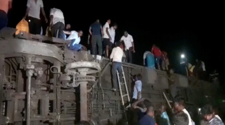 Train accident in India