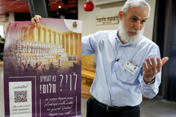 A choir group readies for the future Jewish temple, which they believe will accelerate the messiah's arrival