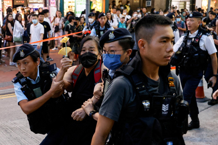 34th anniversary of the 1989 Beijing's Tiananmen Square crackdown in Hong Kong