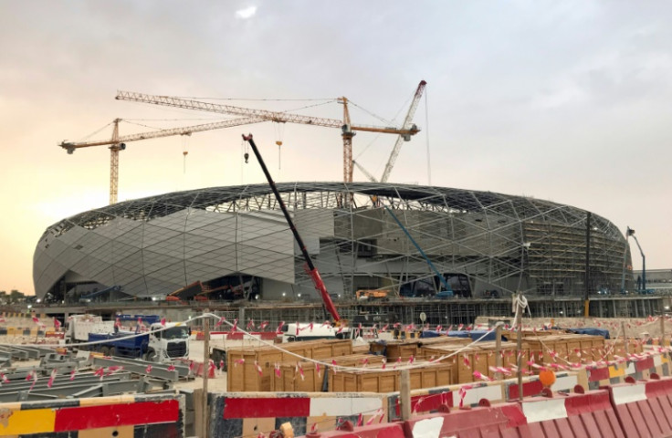 The Education City Stadium in Doha under construction ahead of the 2022 World Cup