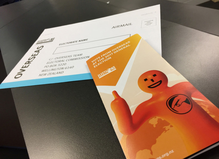 An election ballot for overseas New Zealand citizens to in New Zealand's general election, is seen alongside a how-to-vote leaflet in this illustration image at a branch of the Australian Electoral Commission in Sydney