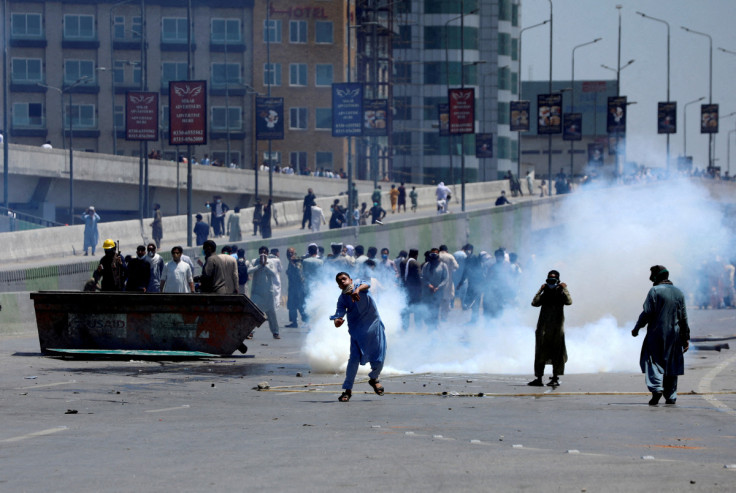 Protests against Pakistan's former PM Khan's arrest, in Peshawar