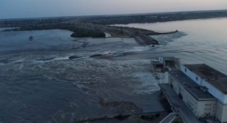 Breached dam in Ukraine's south unleashes floodwaters