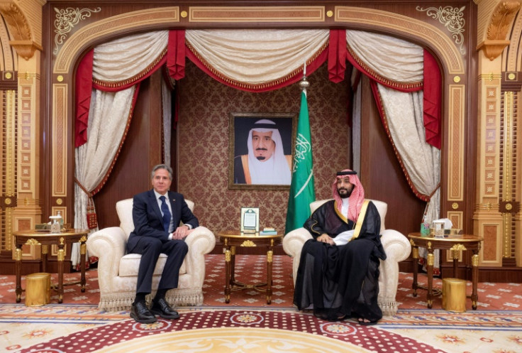 US Secretary of State Antony Blinken discussed human rights with Saudi Arabia's crown prince during a trip to boost ties with the long-time ally
