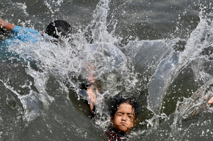 Some schools have cancelled classes owing to the heat, although some students still have to attend