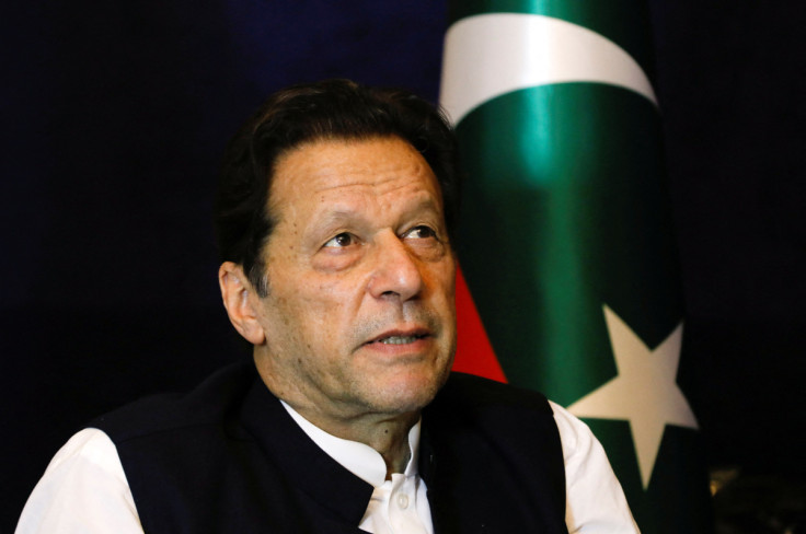 Former Pakistani PM Imran Khan speaks with Reuters during an intervew, in Lahore