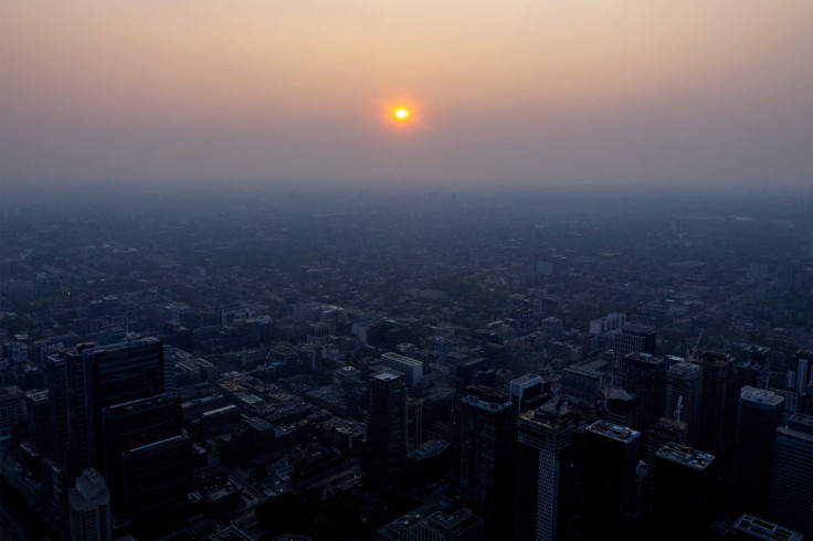 Smoke from wildfires in Toronto