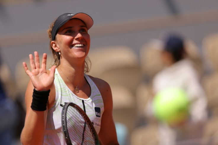 Trailblazer: Brazil's Beatriz Haddad Maia celebrates her victory over Tunisia's Ons Jabeur