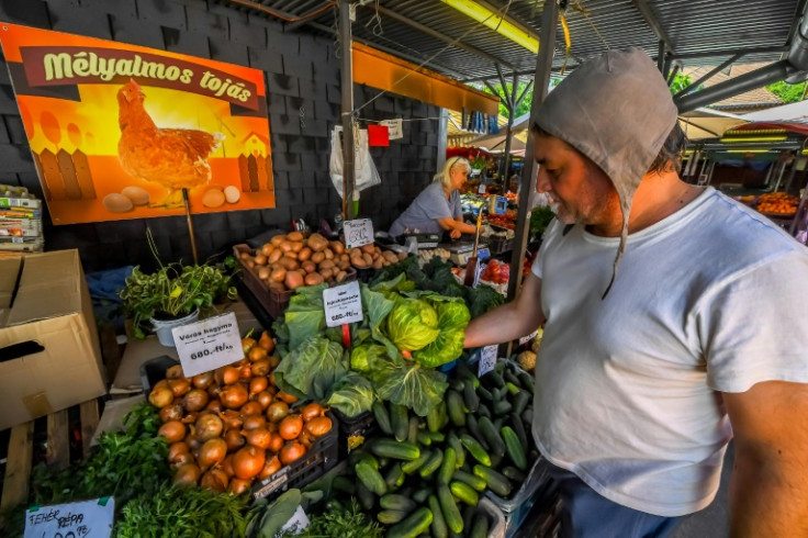 With food price inflation running at nearly 40 percent many Hungarians are being forced to cut back