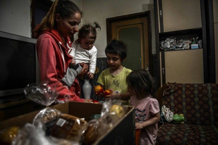Families like this one need food donations as Hungary is hit by sky-high inflation and recession