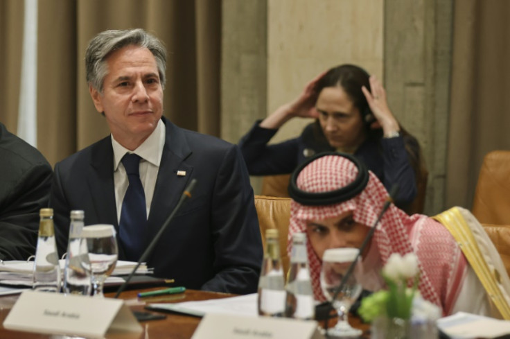 US Secretary of State Antony Blinken and Saudi Foreign Minister Faisal bin Farhan urge fellow members of the coalition against the Islamic State group to repatriate citizens who joined the jihadists in Iraq or Syria