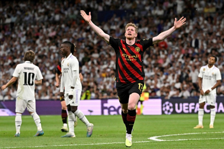 Kevin De Bruyne scored once and set up two more in City's semi-final win over Madrid